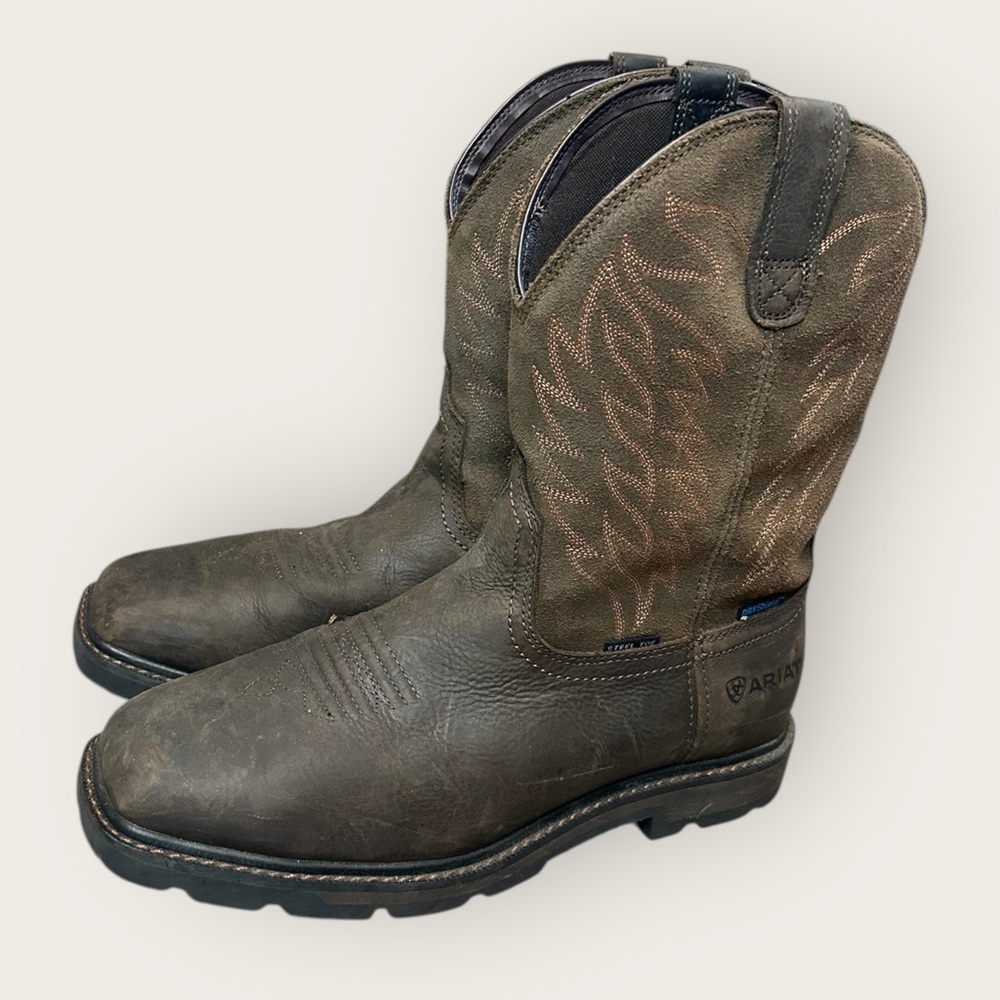 Ariat Men’s 11 EE Wide Groundbreaker Composite Toe Cowboy Work Boots